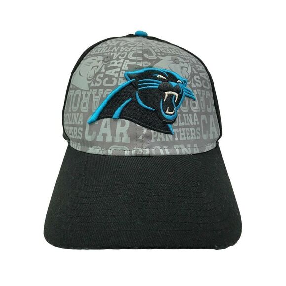 New Era Other - Carolina Panthers Black Blue NFL New Era 39THIRTY Size Medium Large Fit Hat Cap‎